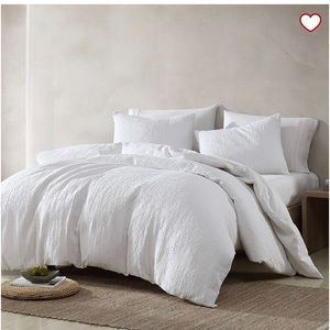 New Pottery Barn Lucette 3-piece Cotton Duvet Cover and Sham set, King